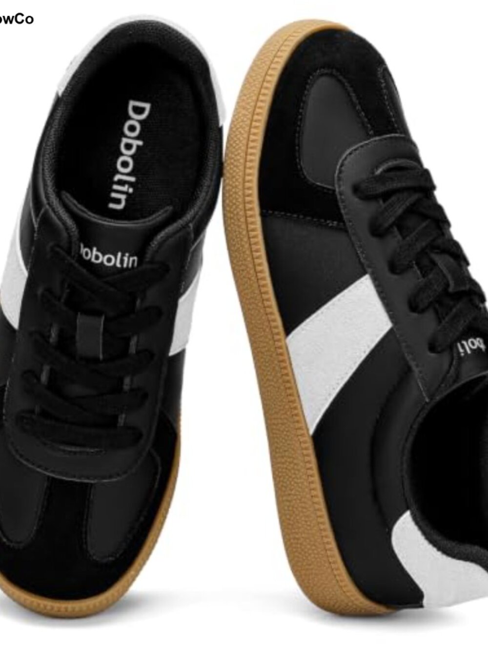 Women's Fashion Sneakers Retro Gum Sole Microfiber PU Suede Casual Shoes